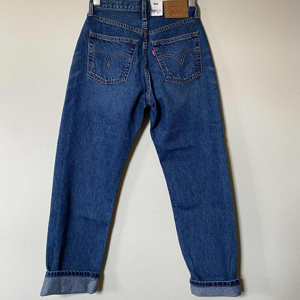 LEVI'S 501 Original Fit Cropped Lightweight Jeans (Size: 23x26) NWT - Picture 4 of 12